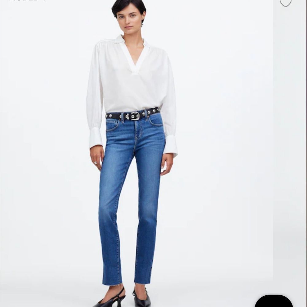 Madewell Stovepipe Classic Blue Denim Jeans Size 24